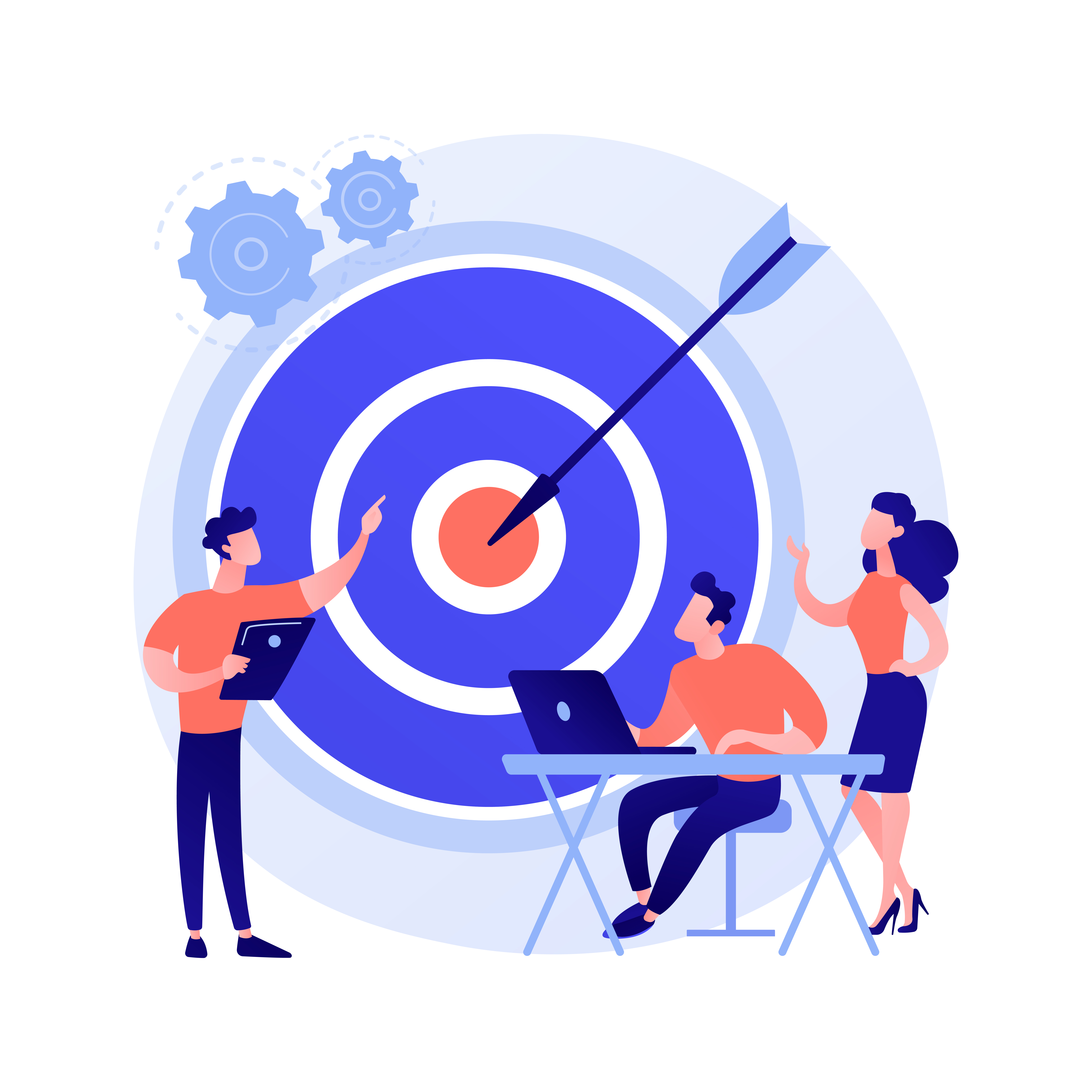 people with big dartboard